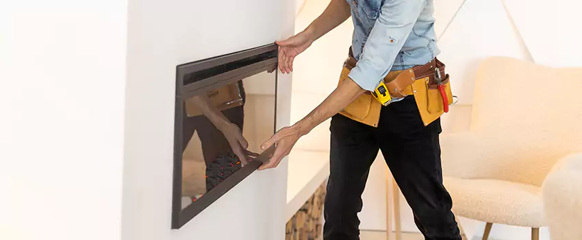 Metal Fireplace Installation in Willimantic, Connecticut