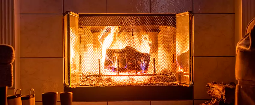 Mendota Hearth Landscape Fireplace Installation in Willimantic, Connecticut