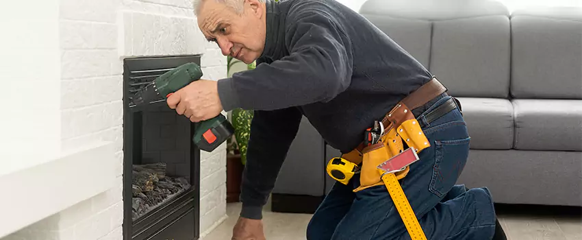 New Indoor Fireplace Installation in Willimantic, Connecticut